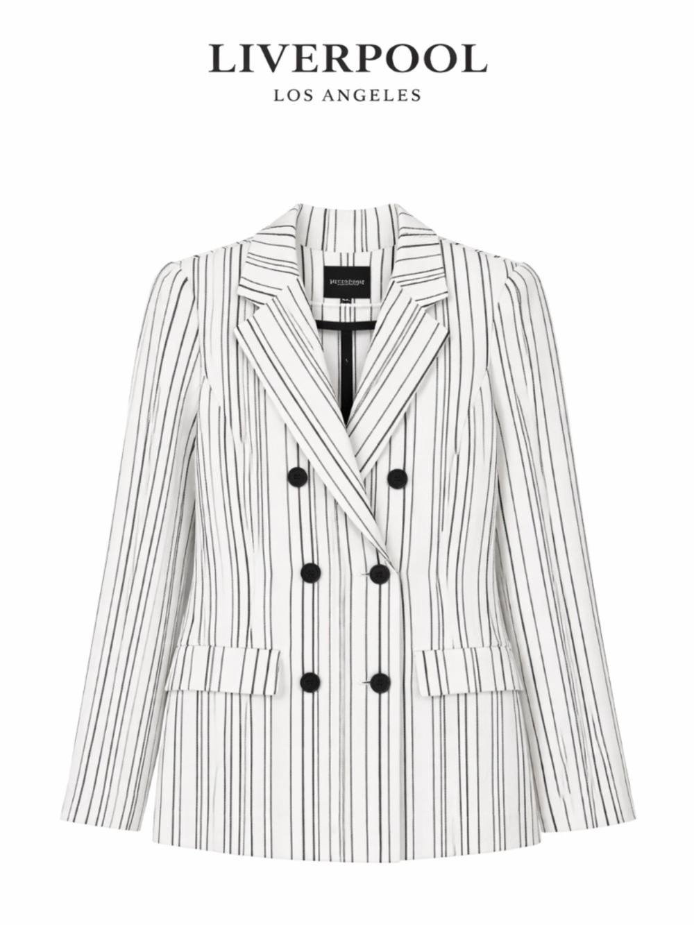 NWT Liverpool Los Angeles Pinstripe Blazer in XS - Picture 3 of 7